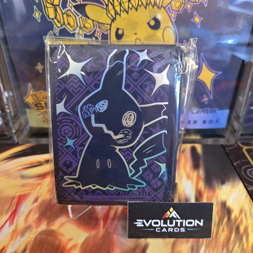 Pokemon TCG: Mimikyu Sleeves Paldean Fates Elite Trainer Box Pack Of 65