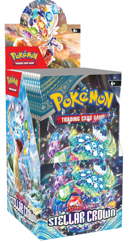 Pokemon TCG: Stellar Crown - Half Booster Box (18 Packs)