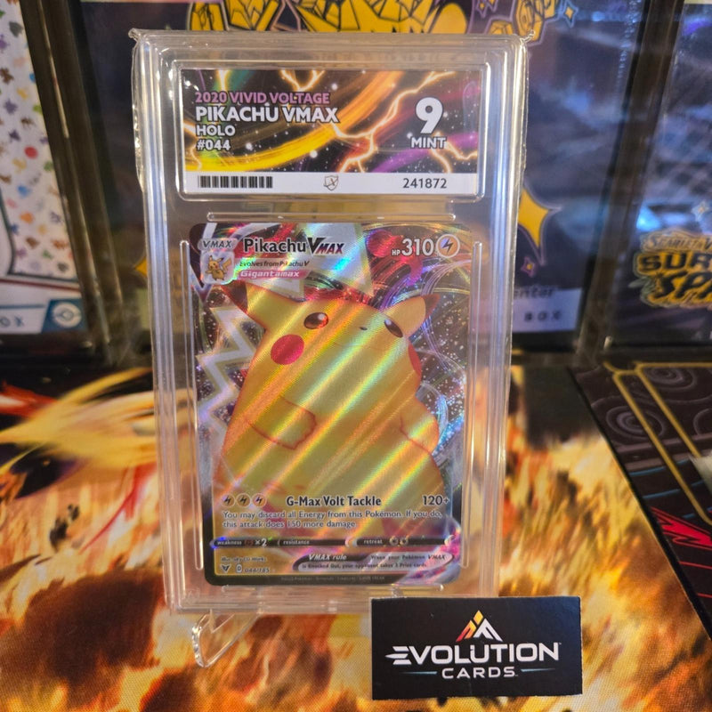 Load image into Gallery viewer, Pokemon Card TCG: Vivid Voltage Pikachu VMAX 44/185 Ace Grading 9
